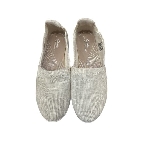Clarks Cloudsteppers Breeze Step II Women's Slip-On Shoes Natural Linen Washable - Picture 5 of 6
